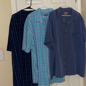 3 Men’s Short Sleeve Button Shirts